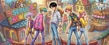 En el ambiente de la imagen, los Saja Boys se encuentran en una ciudad pirata. (Foto: Gemini)