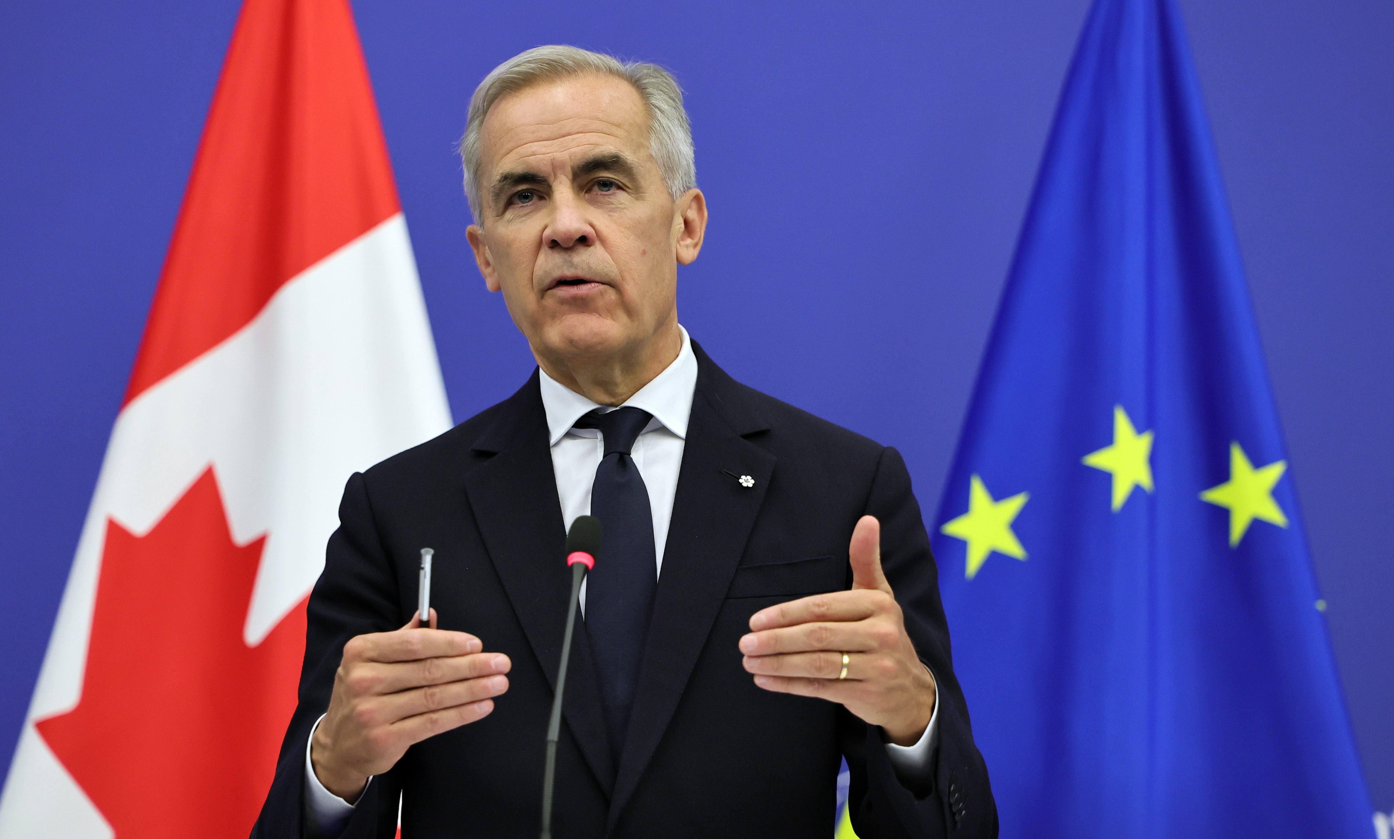 El primer ministro canadiense, Mark Carney, calificó las nuevas medidas estadounidenses como “relativamente modestas” en su conjunto (EFE)