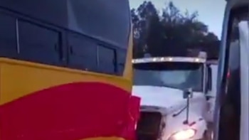 Caos en la autopista Norte