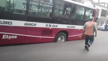 Hueco en pista de San