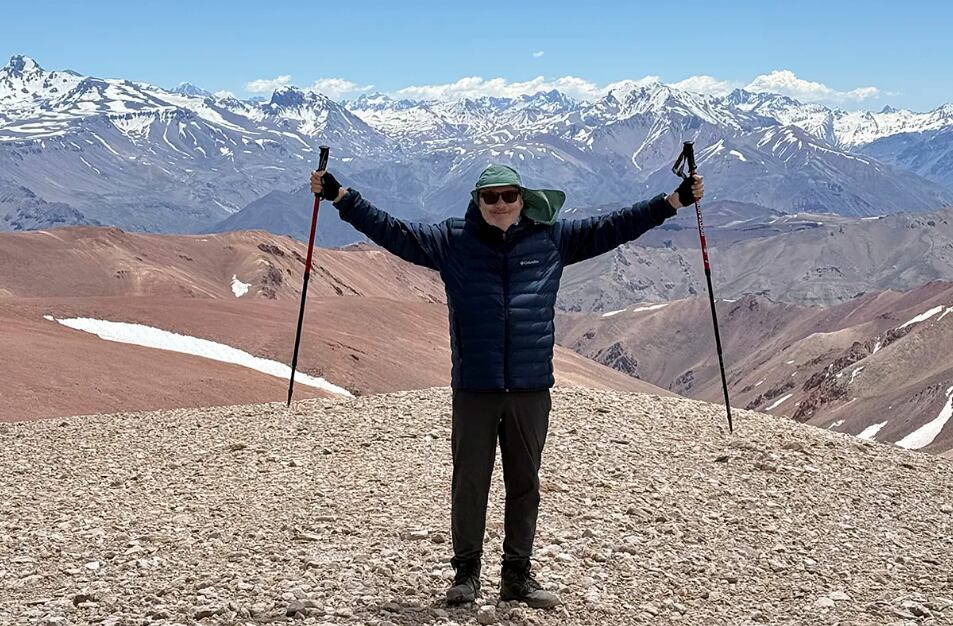 Martín Varsavsky, en Wamani, su campo en Mendoza
