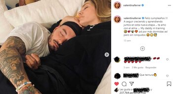 Post en Instagram de Valentina