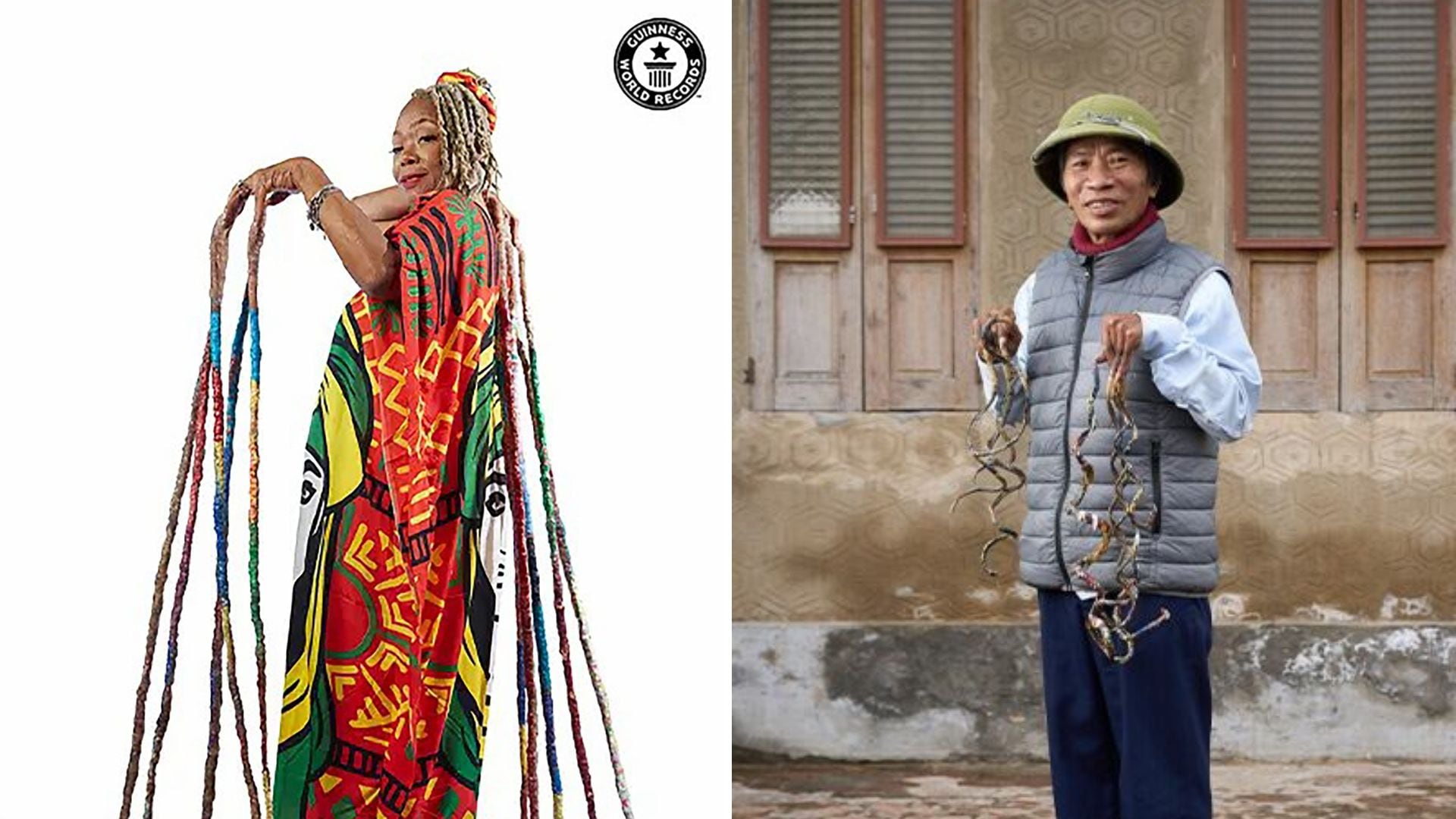 Guinness World Records también registra los récords de uñas largas de Diana Armstrong en Estados Unidos y de Lưu Công Huyền en Vietnam (Créditos: Récord Guinness)