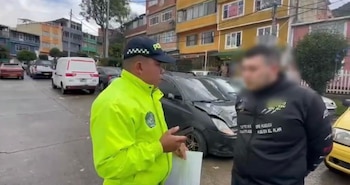 Alias El Gordo permaneció oculto en Chile durante ocho meses antes de su localización y captura en la capital - crédito Secretaría de Seguridad Bogotá