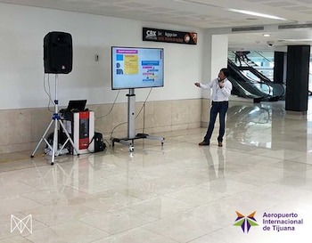 En el Aeropuerto Internacional de