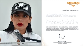 Carta que Sandra Cuevas le