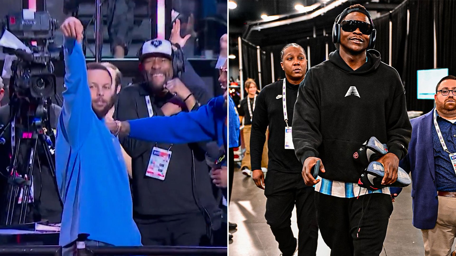 El triple de Curry y Edwards, con la casaca de Argentina