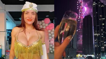 Rosángela Espinoza celebró Año Nuevo en fiesta en Dubai. (Instagram)