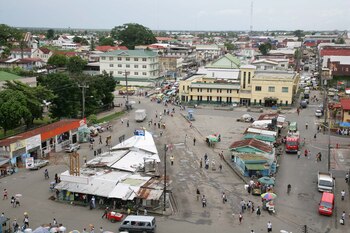Vista panorámica de Georgetown, capital