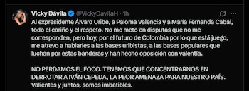 Reacción de Vicky Dávila sobre
