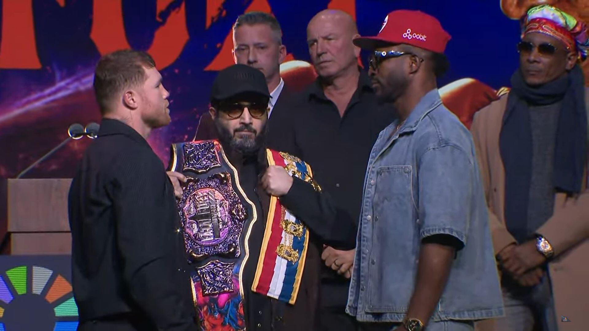 Así fue la primera conferencia de Canelo vs Scull ( Captura YouTube TV Azteca Deportes)