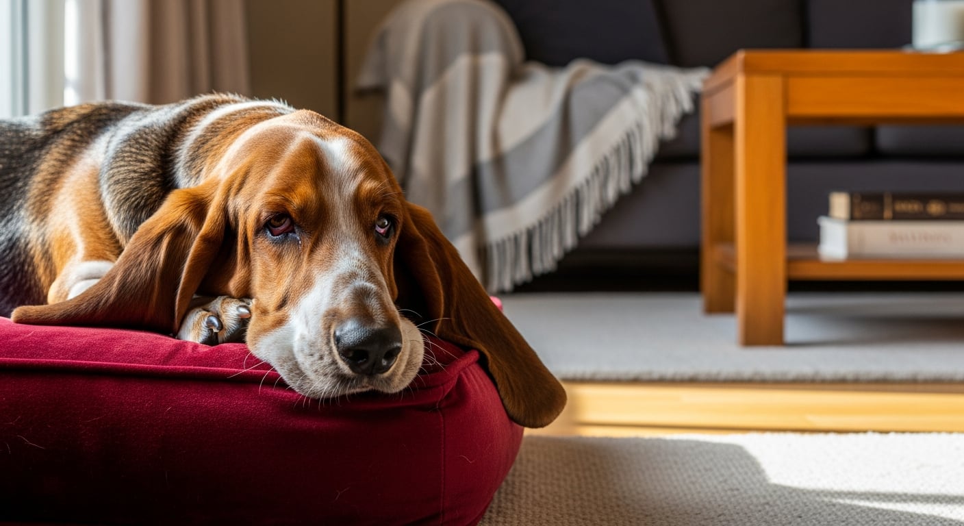 Un Basset Hound es leal y calmado ya que disfruta del descanso junto a la familia (Imagen Ilustrativa Infobae)