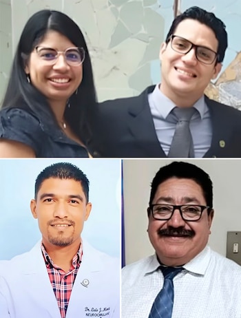 Los doctores detenidos Yoselyn Madriz,