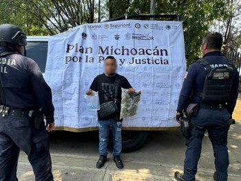metanfetamina y marihuana Michoacán