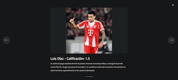 Para uno de los diarios más leídos de Múnich, Luis Díaz fue el más destacado para el Bayern Múnich-crédito Abendzeitung