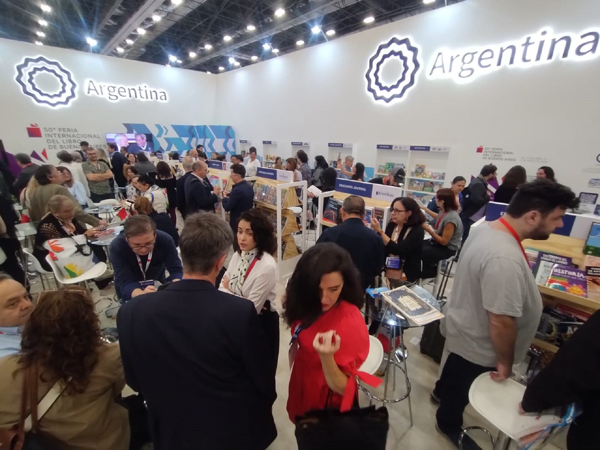 Foto del stand argentino en la Feria de Guadalajara