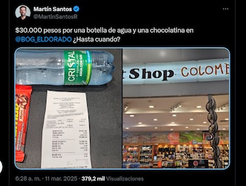 Martín Santos se quejó por