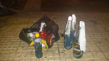 Las bombas molotov son de