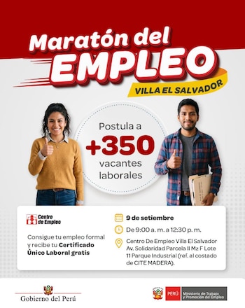 Los postulantes podrán participar en procesos de selección de acuerdo con los perfiles y requisitos solicitados por las empresas participantes - Créditos: MTPE.