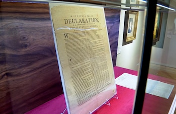 La subasta que conmemora el 250 aniversario de Estados Unidos incluye algunos de sus documentos más emblemáticos