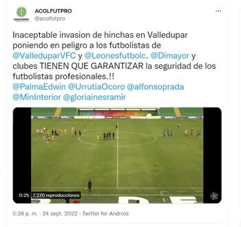 La Asociación Colombiana de Futbolistas