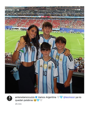 Posteo de Antonella Roccuzzo