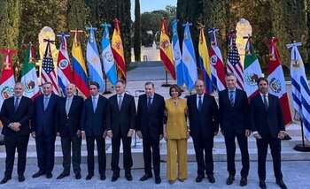 Mauricio Macri, junto a ex