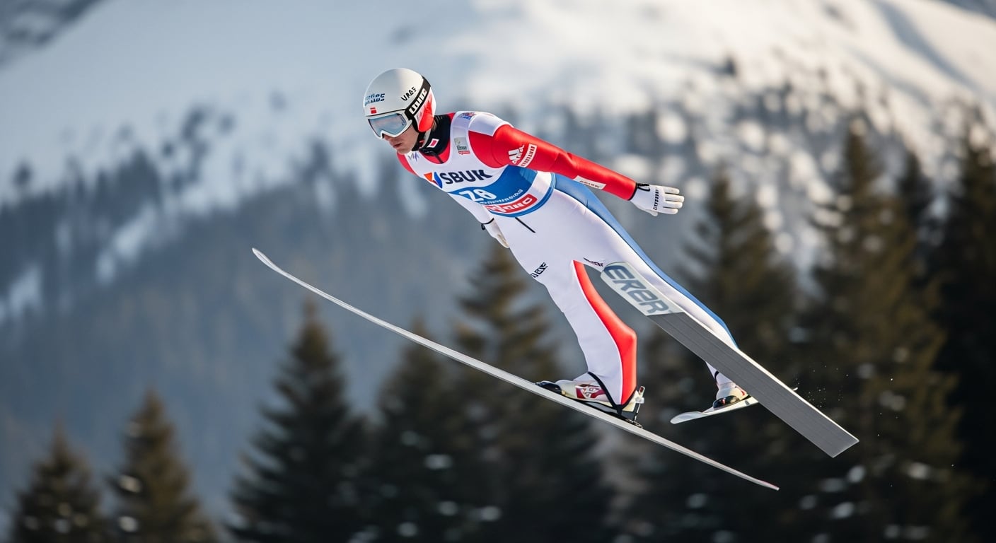 La relación entre el equipamiento y el desempeño en salto de esquí es crucial según expertos citados por Scientific American (Imagen Ilustrativa Infobae)