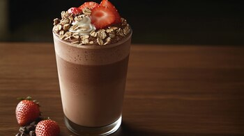 Un delicioso licuado de chocolate