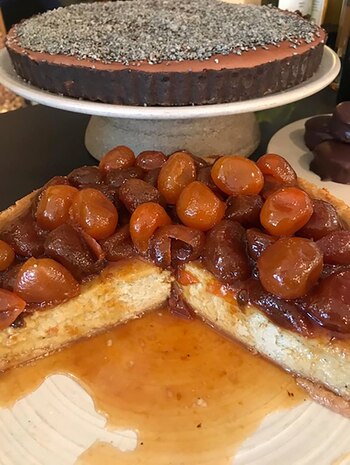 Cheesecake de lima con quinotos