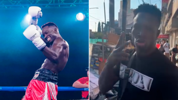 Viajó en barco, avión y