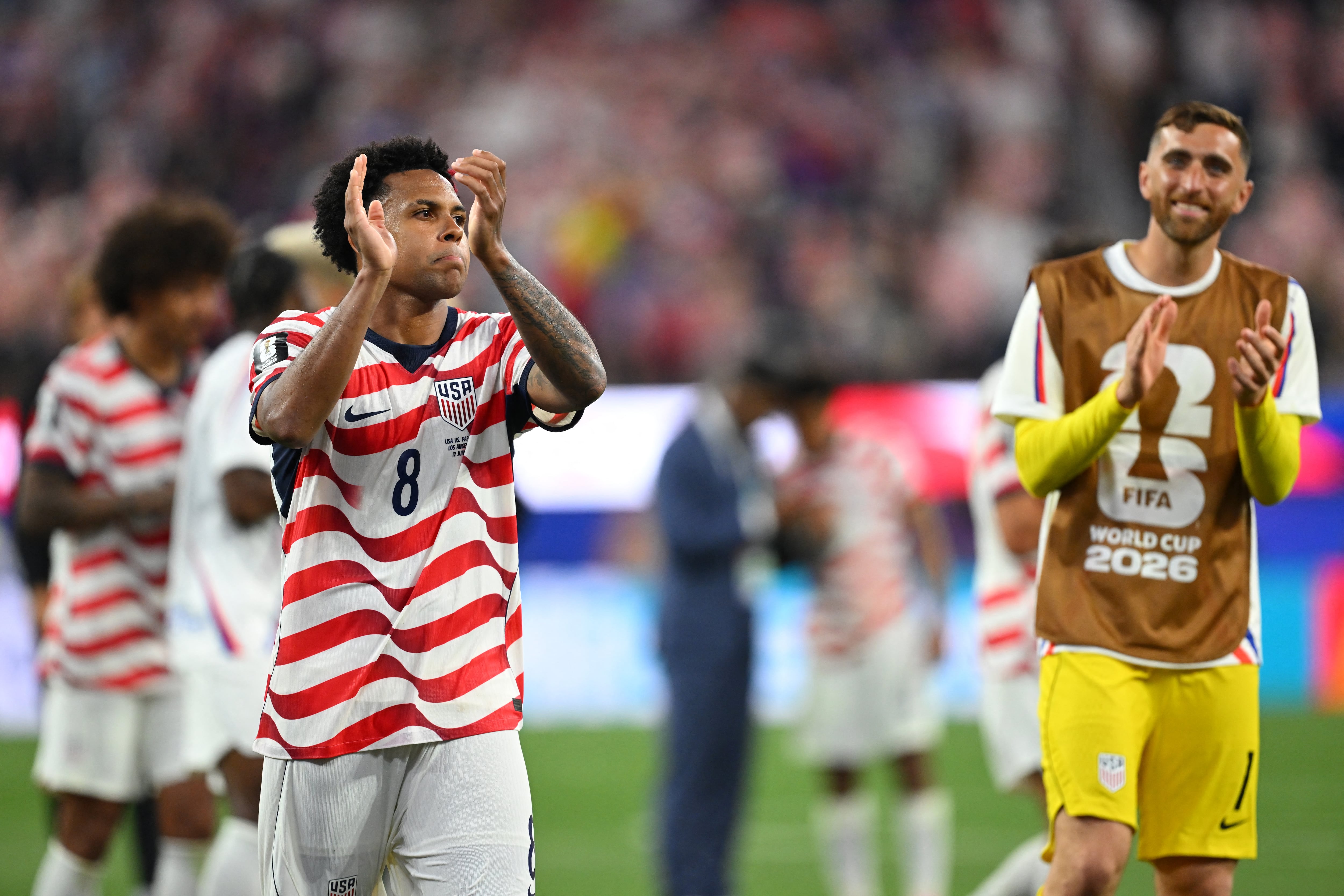 Weston McKennie afirmó que el Mundial 2026 puede cambiar el fútbol en Estados Unidos para siempre (Photo by Patrick T. Fallon / AFP)