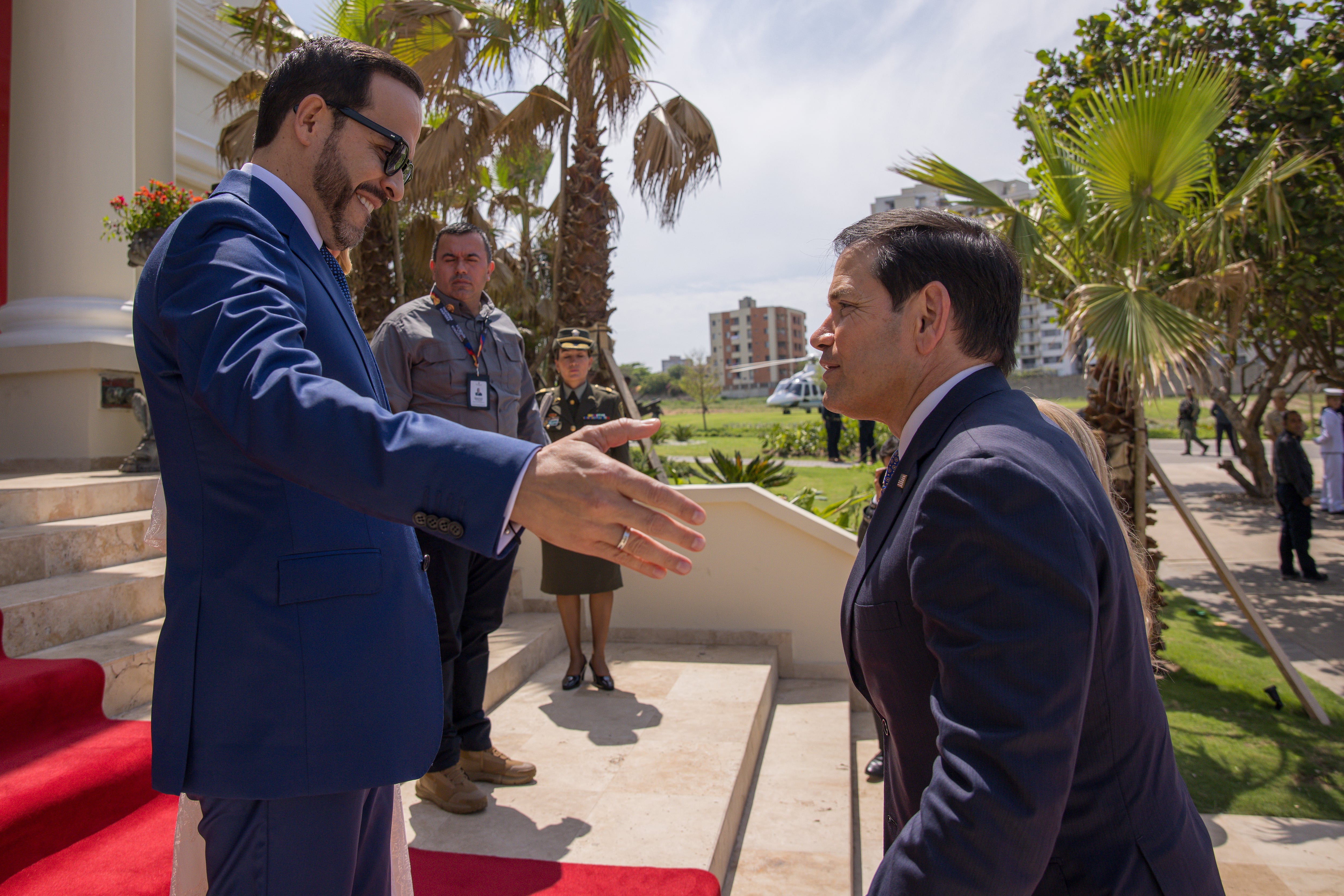 Este fue el encuentro de Abelardo de la Espriella con Marco Rubio, secretario de Estado de Estados Unidos - crédito Joel González/Presidencia