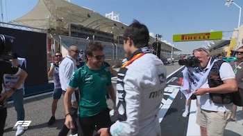 Alonso y Martí se saludan