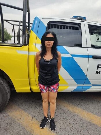 La señora rápidamente fue puesta a disposición de las autoridades.