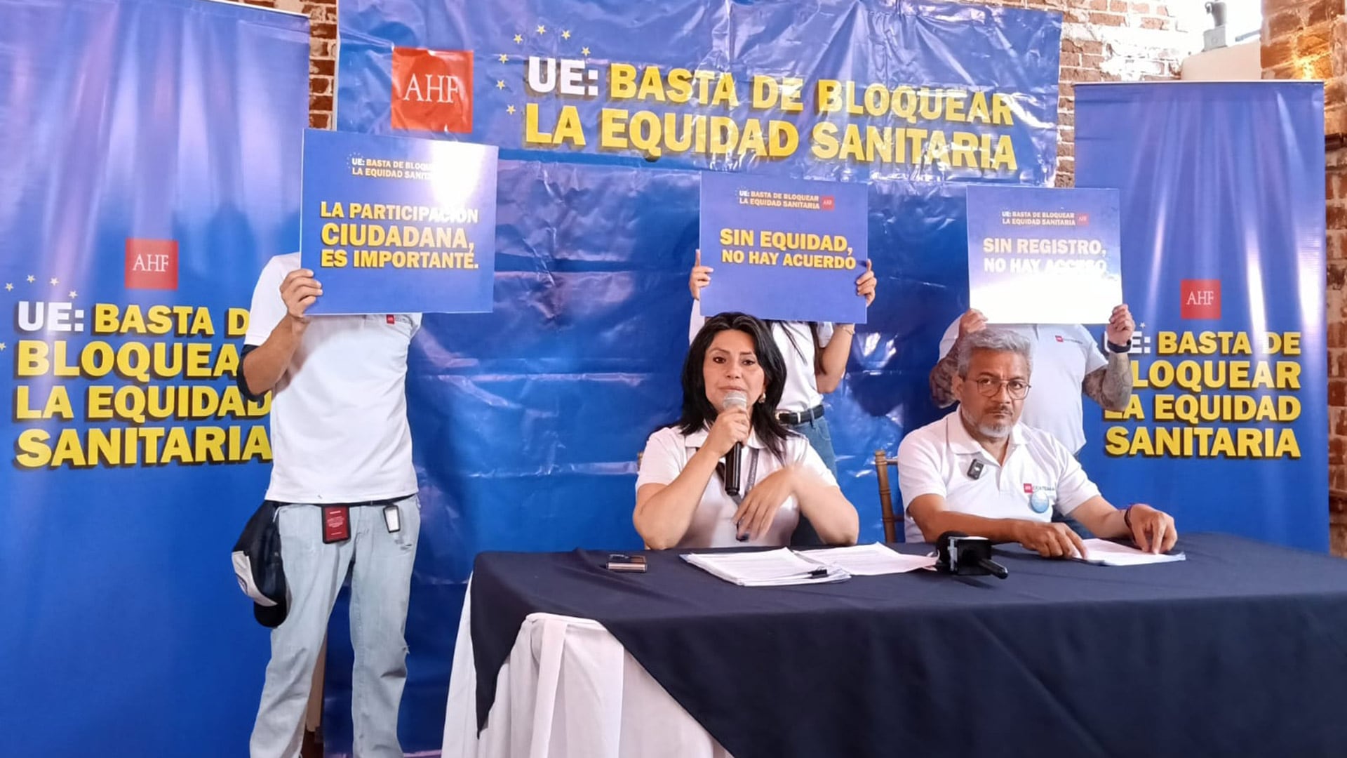 La AIDS Healthcare Foundation urge a los países de la OMS a aprobar un Anexo vinculante en el Acuerdo sobre Pandemias para asegurar la equidad en el acceso a vacunas y tratamientos. (fotografía: Organización AHF Guatemala)