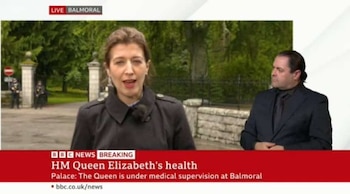 Una reportera de la BBC