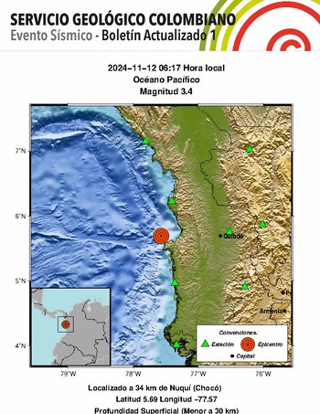 Evento Sísmico - Boletín Actualizado