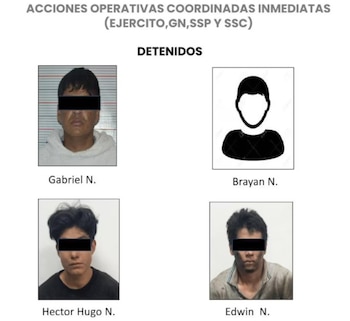 Cuatro personas fueron detenidas como