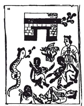 AparicióndeCihuacóstl en México antes de la conquista, Códice florentino, lib. VIII, cap. 1, f. ar.