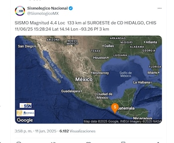 (X/ @SismologicoMX)