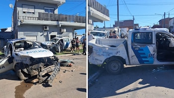 Dos patrulleros chocaron durante una