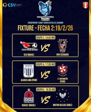 Programación de la fecha 2