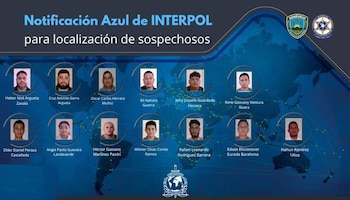 Honduras activó una notificación azul de Interpol contra presuntos integrantes de la banda criminal “Los Argueta”. (FOTO: INTERPOL)