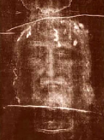 Detalle del supuesto rostro de