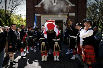 El héroe fue sepultado a