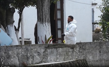 La casa en la que un adolescente de 17 años asesinó a una mujer de 69 en Cardal, una pequeña localidad de Uruguay (Tv Florida)