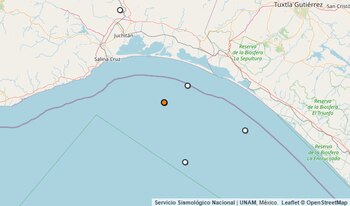Temblor reportado en Oaxaca.
(SSN)