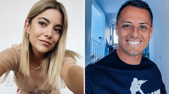 Lety Sahagún y Chicharito (Foto: