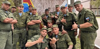 Soldados cubanos en Rusia